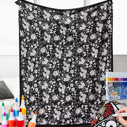Ausmalbare Kuscheldecke mit 24 Stiften
